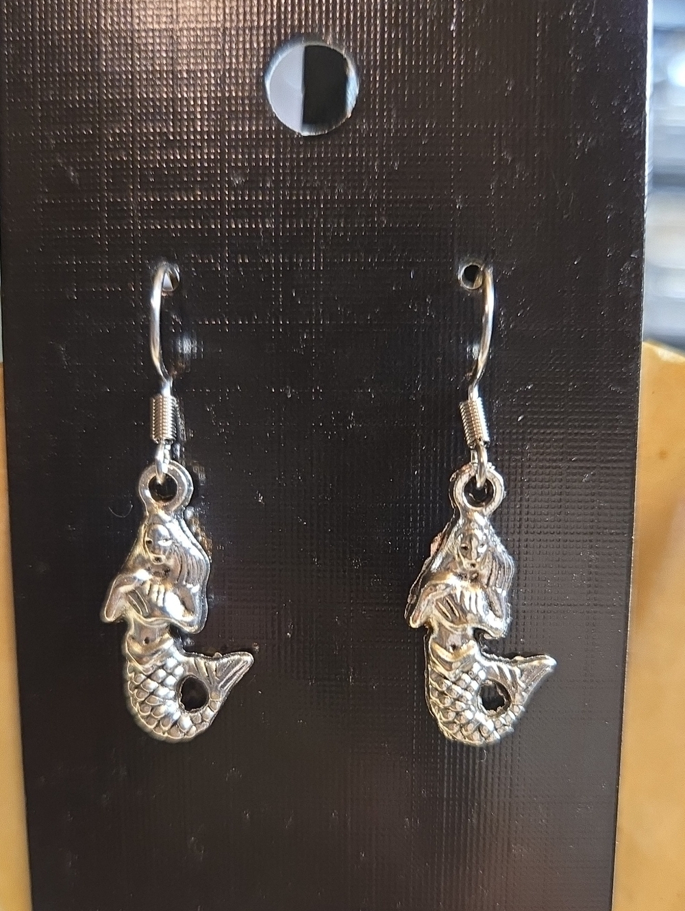 Silver Mermaid Dangle Earrings - Women's Jewelry